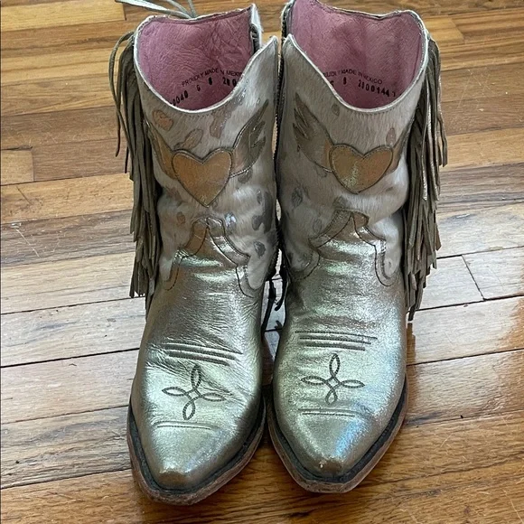 JUNK GYPSY WOMEN'S SPIRIT ANIMAL OMBRE FRINGE WESTERN FASHION BOOTIES - LANE - Picture 10 of 12